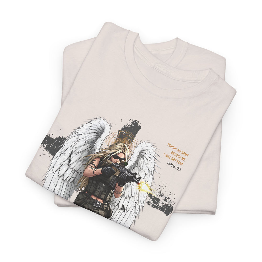 FEMALE ARCHANGEL PSALM 27:3 T SHIRT