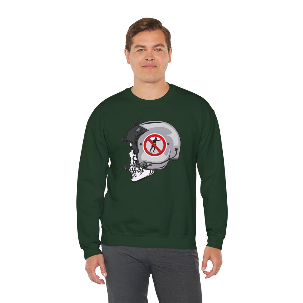 NO ZOMBIE RIDES SWEATSHIRT