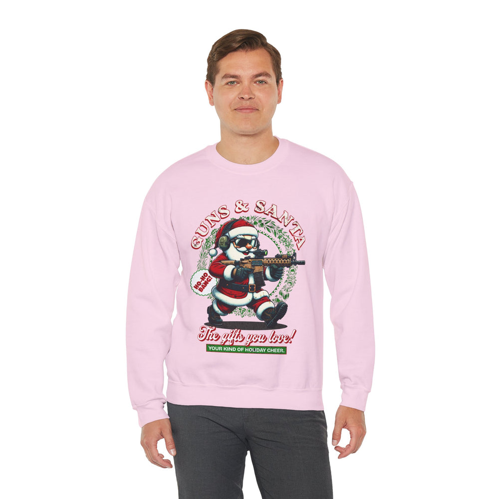 GUNS AND SANTA SWEATSHIRT