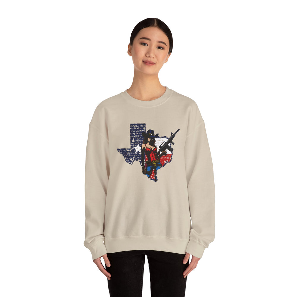 COWGIRL TEXAS STATE SWEATSHIRT