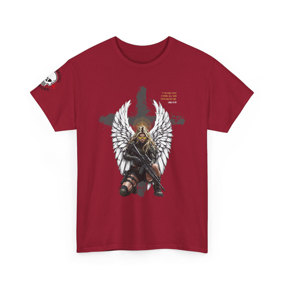 FEMALE ARCHANGEL LUKE 22:36 T SHIRT