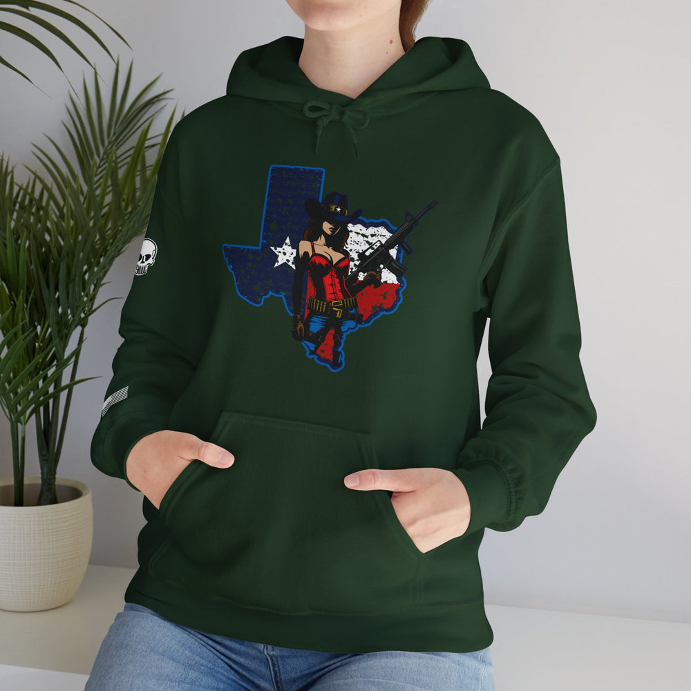 TEXAS STATE COWGIRL HOODIE