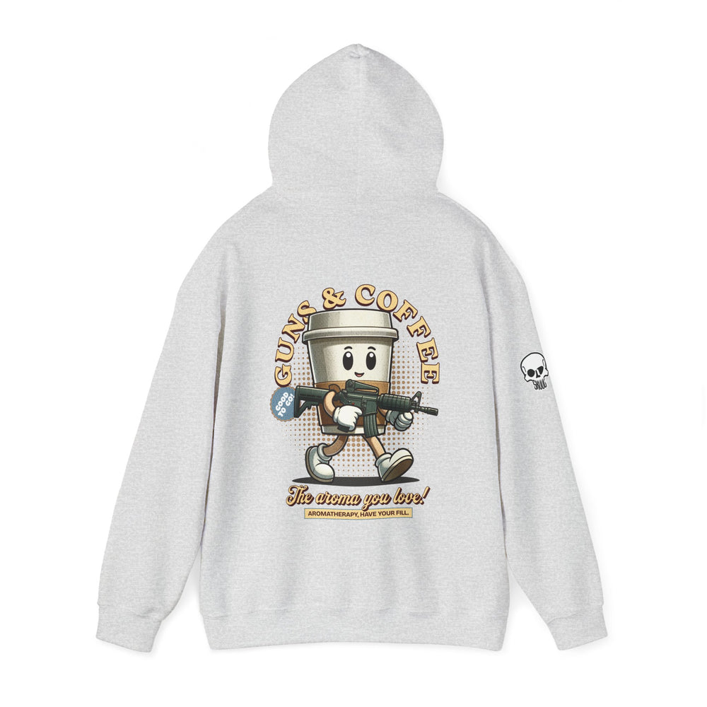 GUNS AND COFFEE VINTAGE HOODIE