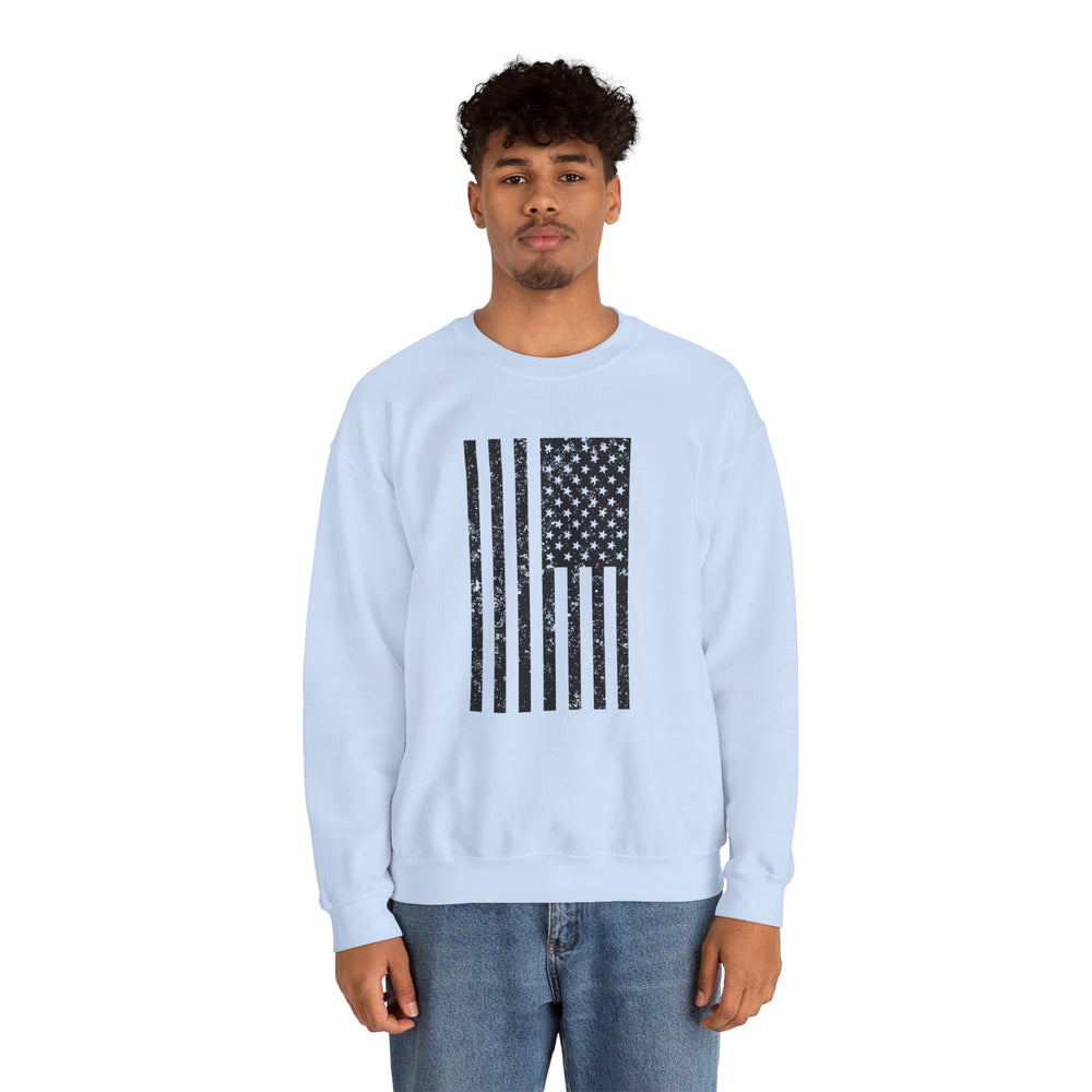 VERTICAL USA GRUNGE FLAG SWEATSHIRT