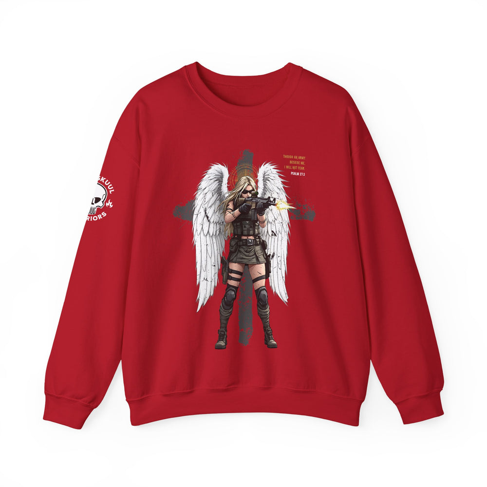 FEMALE ARCHANGEL PSALM 27:3 SWEATSHIRT