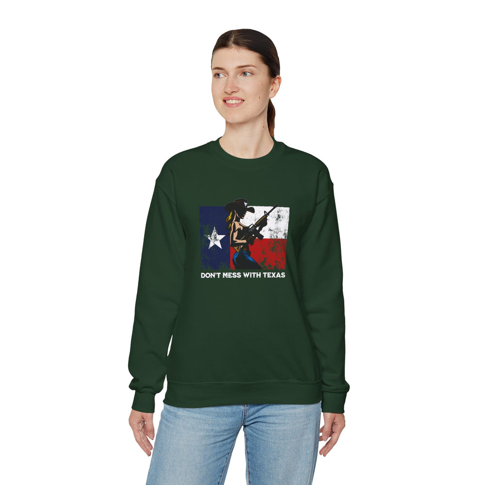 DON'T MESS WITH TEXAS COWGIRL SWEATSHIRT