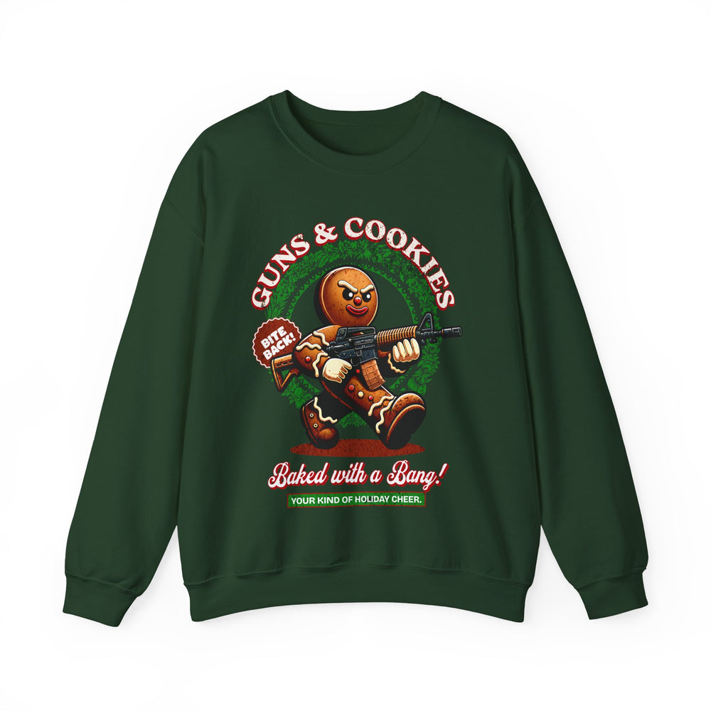 GUNS AND COOKIES XMAS SWEATSHIRT