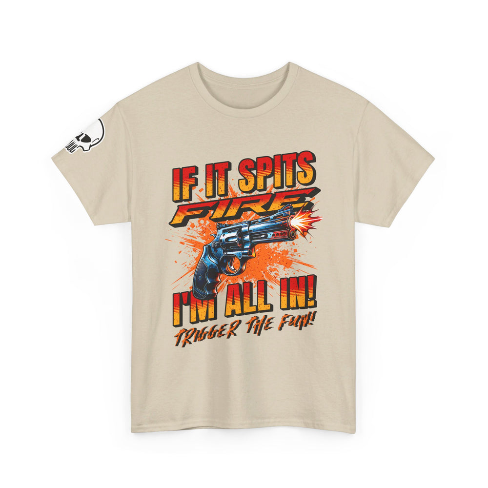 REVOLVER SPITTING FIRE T SHIRT