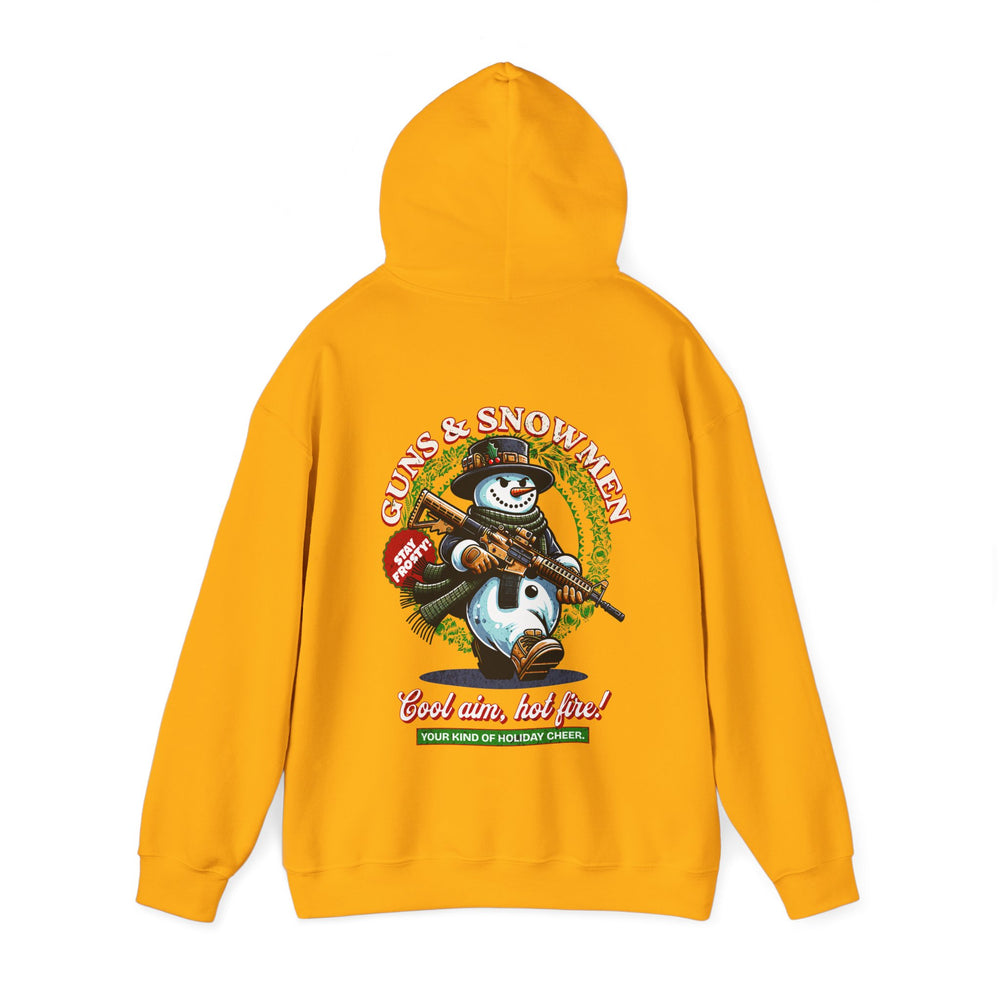 GUNS AND SNOWMEN XMAS HOODIE