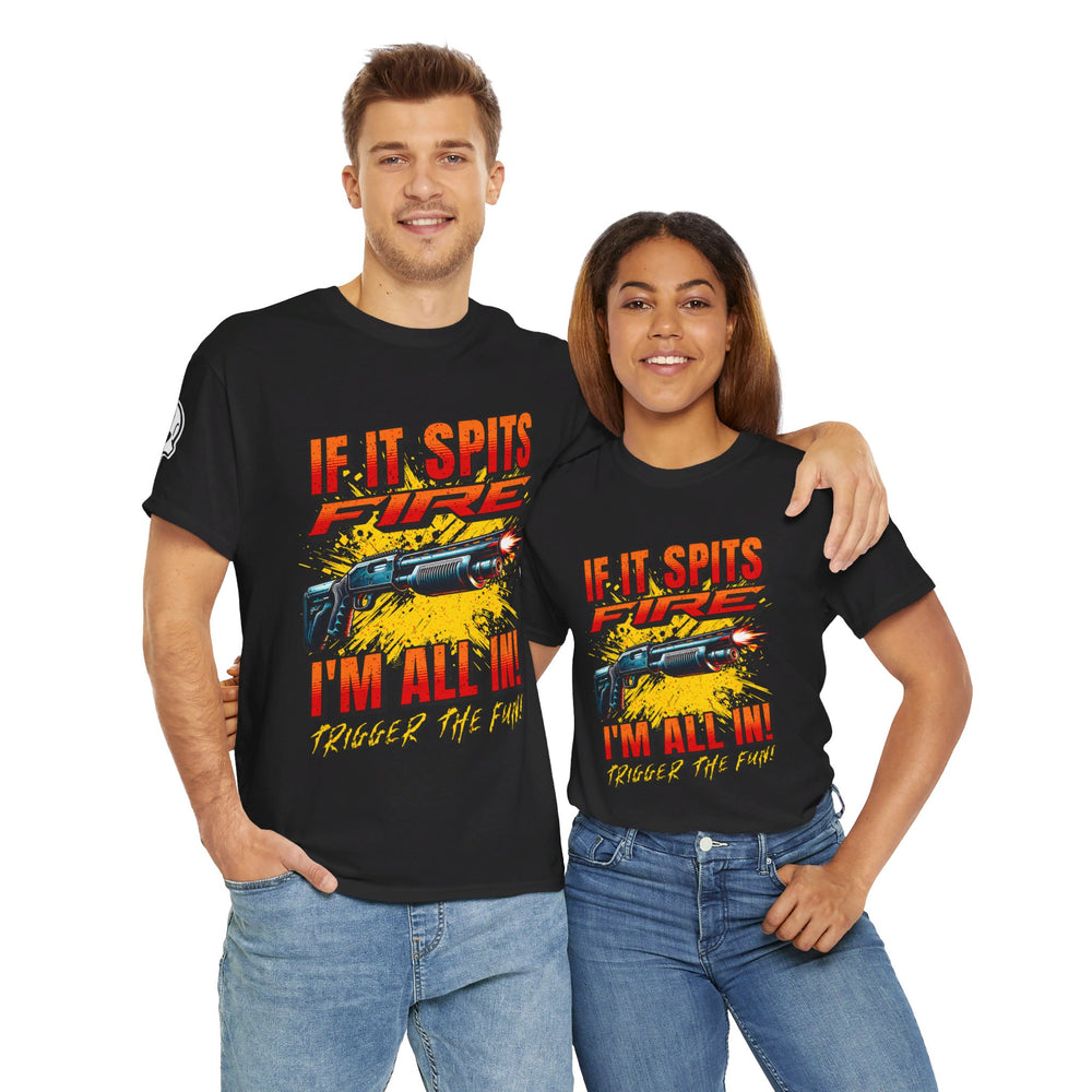 SHOTGUN SPITTING FIRE T SHIRT