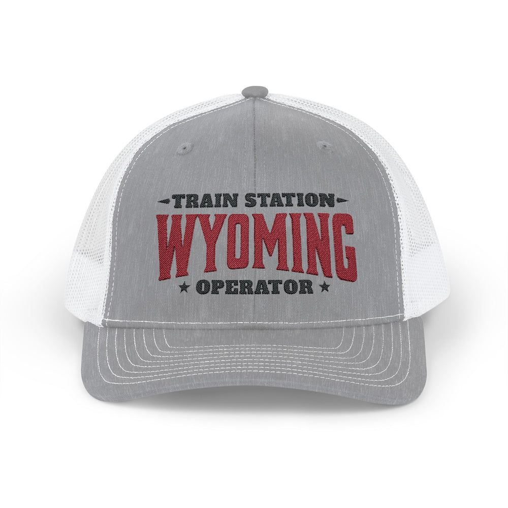 TRAIN STATION WYOMING SNAP TRUCKER HAT