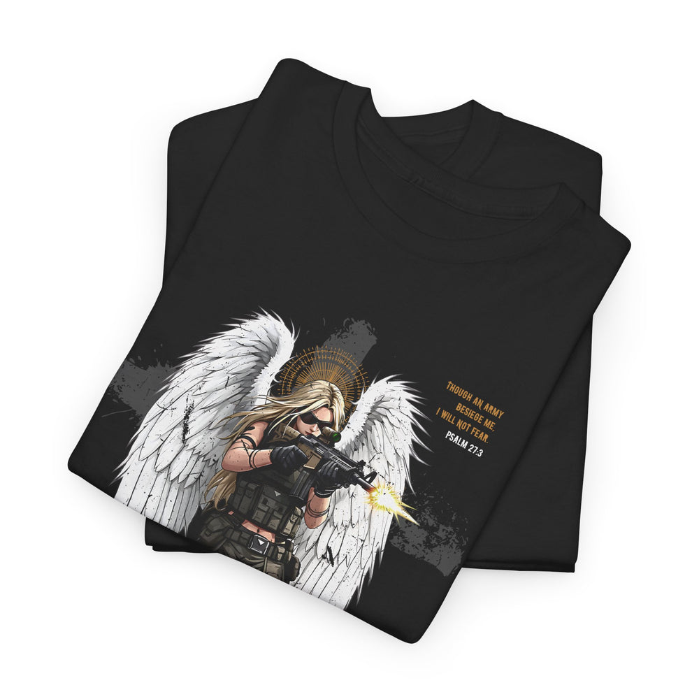 FEMALE ARCHANGEL PSALM 27:3 T SHIRT