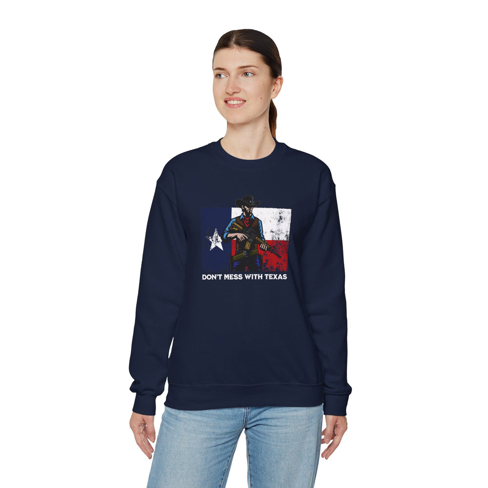 DON'T MESS WITH TEXAS COWBOY SWEATSHIRT