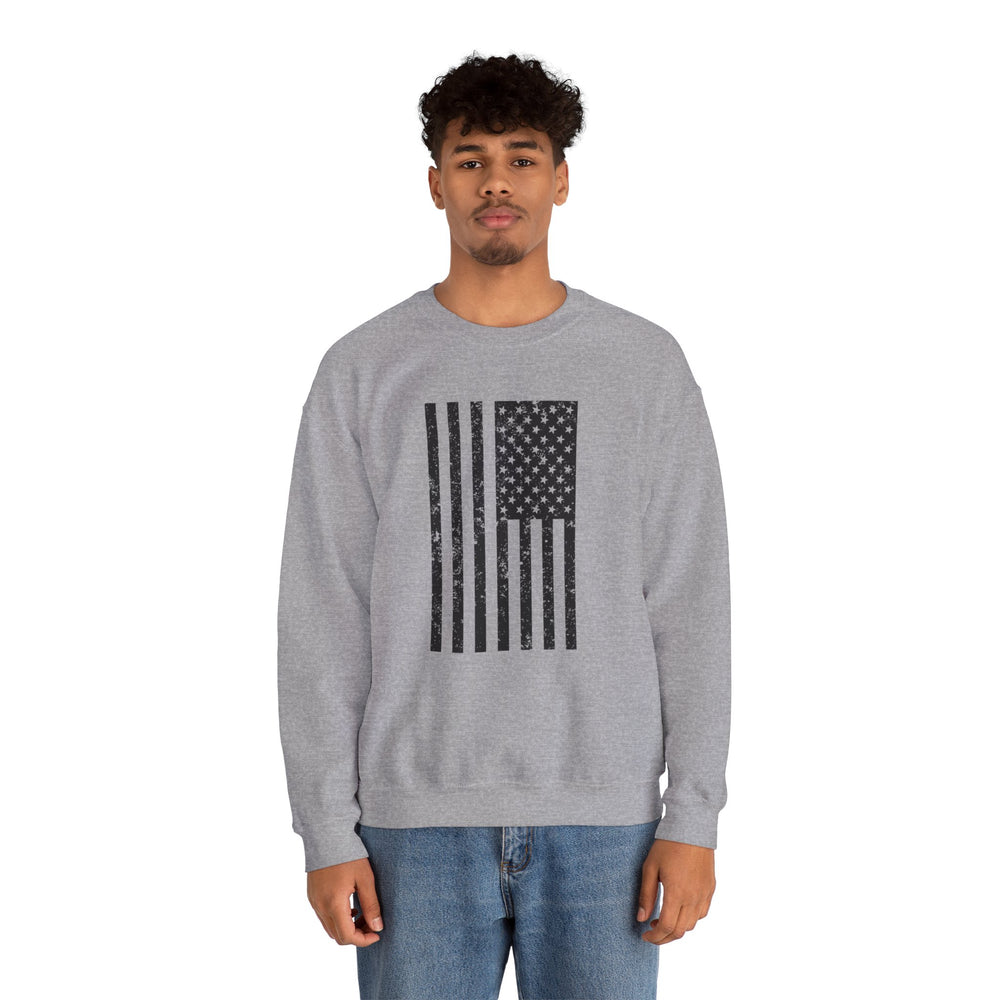 VERTICAL USA GRUNGE FLAG SWEATSHIRT