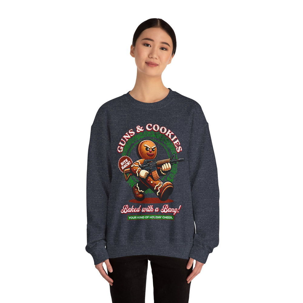 GUNS AND COOKIES XMAS SWEATSHIRT