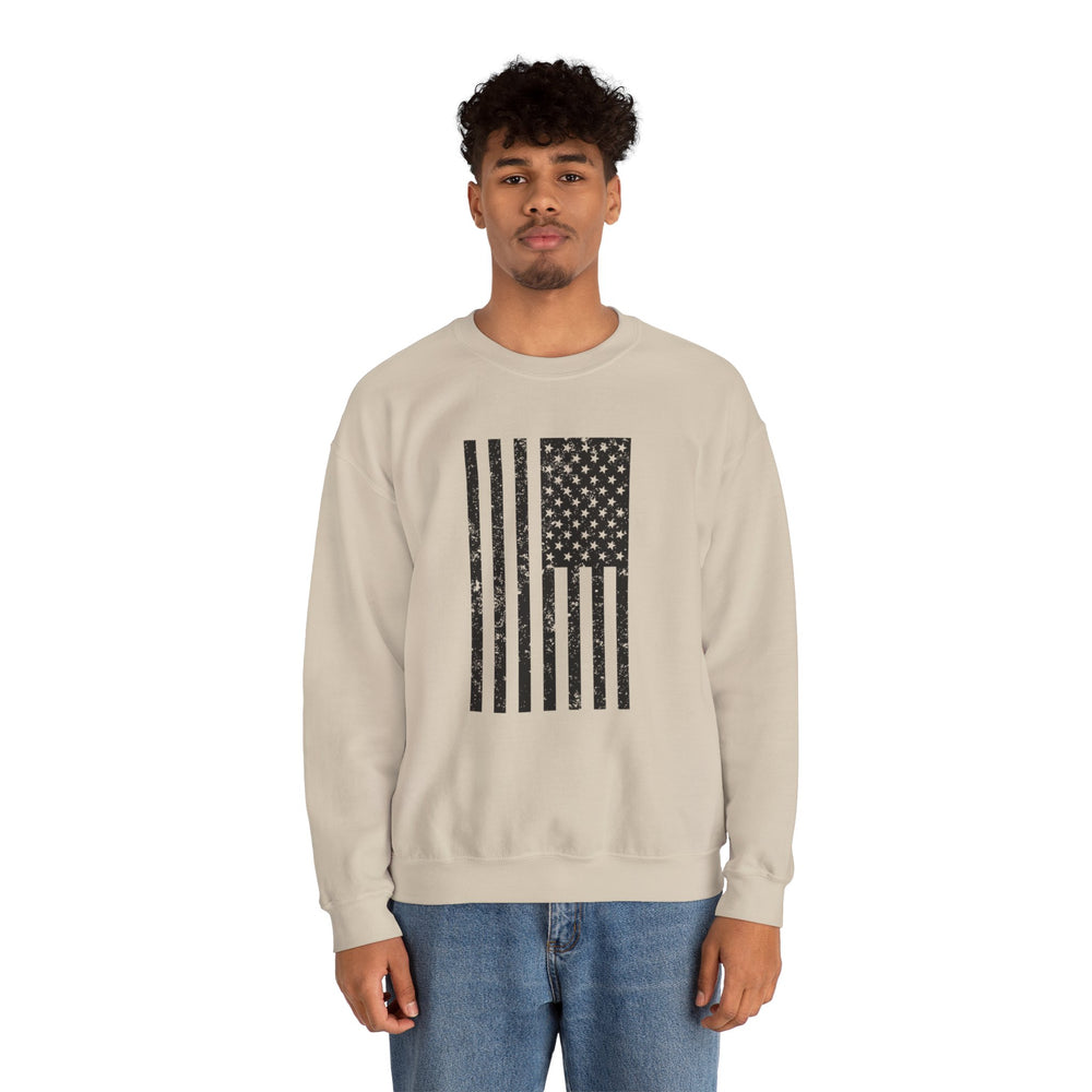 VERTICAL USA GRUNGE FLAG SWEATSHIRT