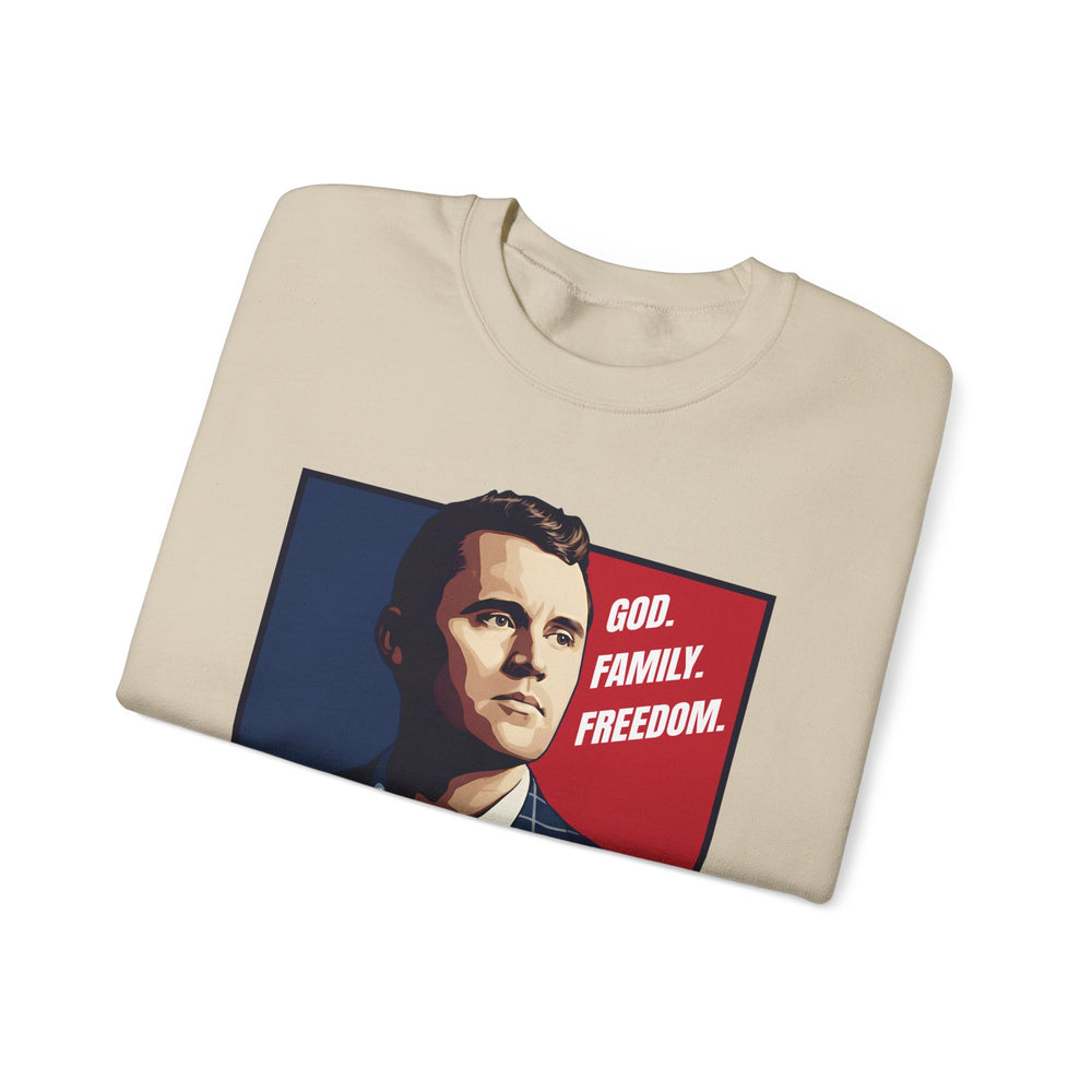 GOD. FAMILY. FREEDOM CHARLIE KIRK SWEATSHIRT