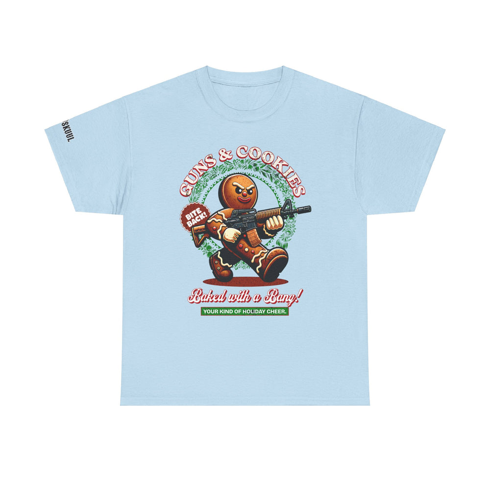 GUNS AND COOKIES XMAS T SHIRT