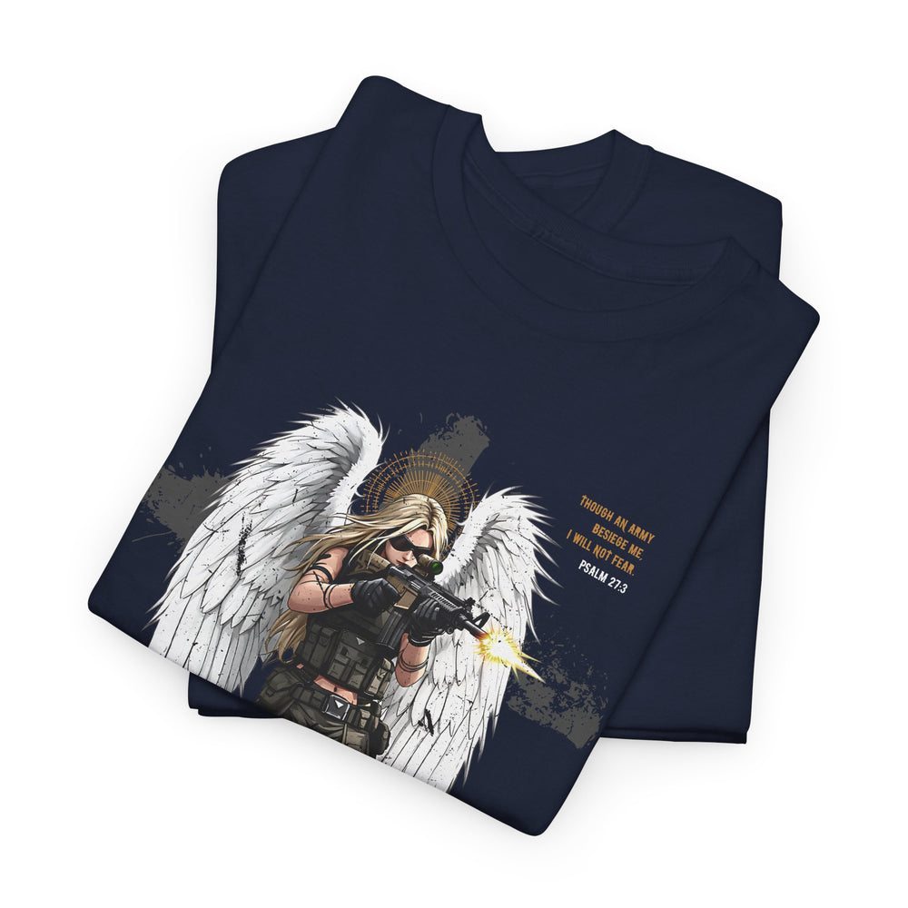 FEMALE ARCHANGEL PSALM 27:3 T SHIRT