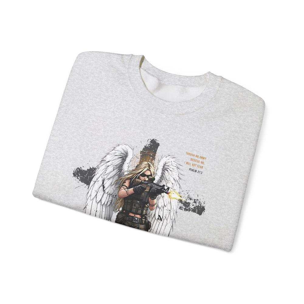 FEMALE ARCHANGEL PSALM 27:3 SWEATSHIRT