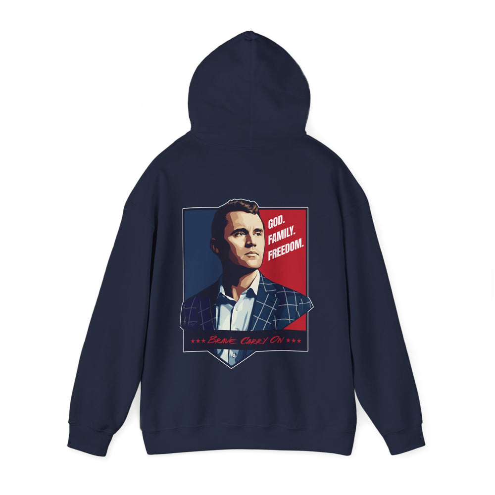 GOD. FAMILY. FREEDOM CHARLIE KIRK HOODIE
