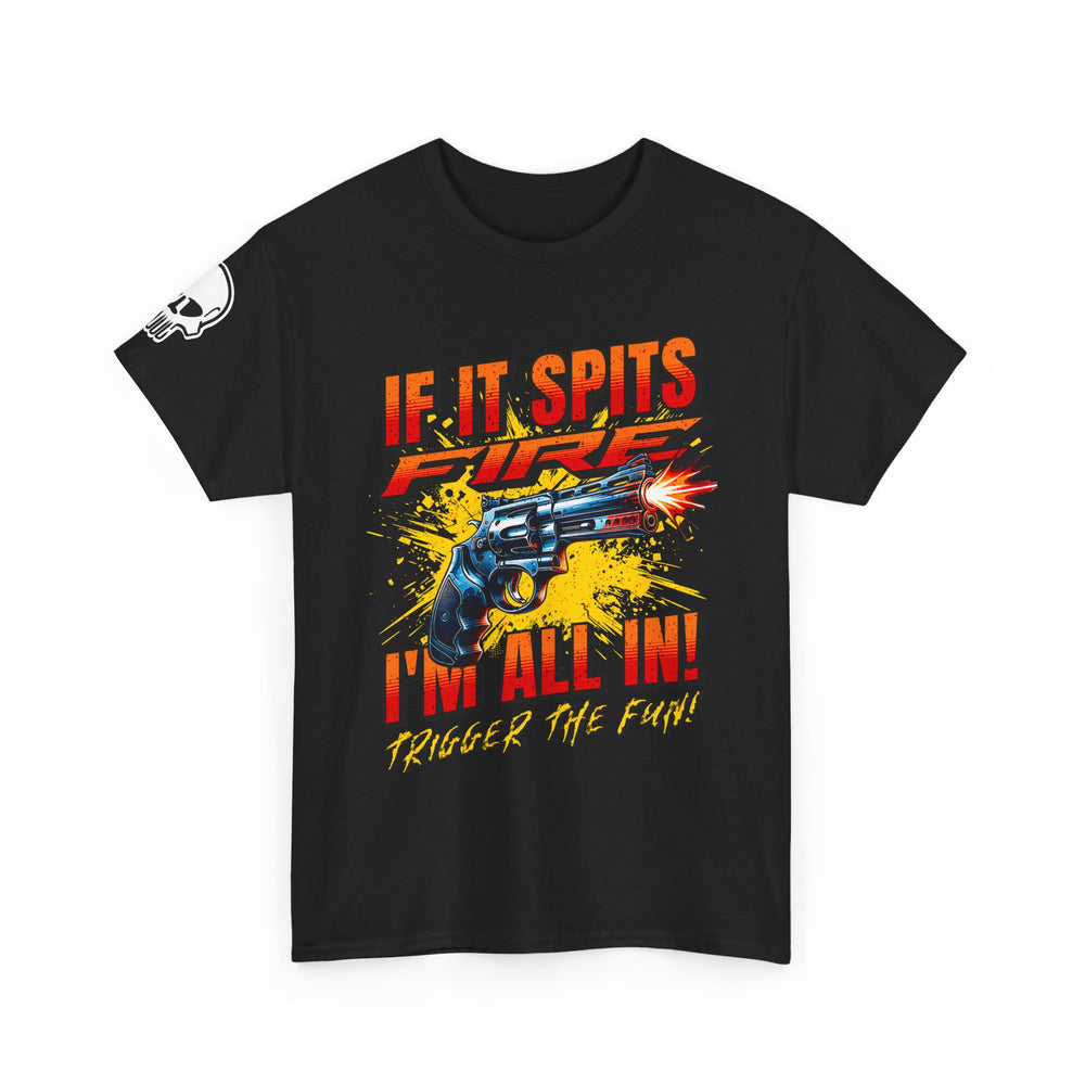 REVOLVER SPITTING FIRE T SHIRT