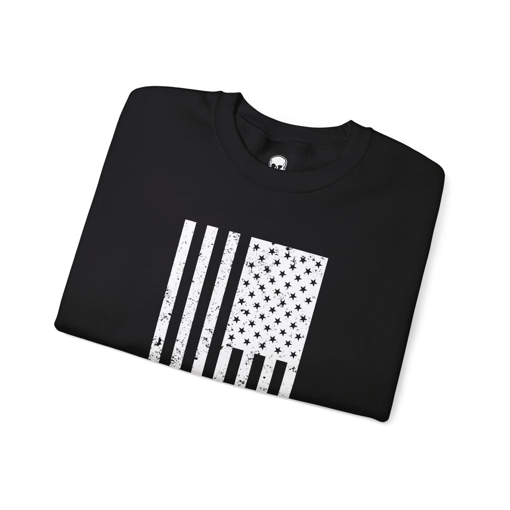 VERTICAL USA GRUNGE FLAG SWEATSHIRT