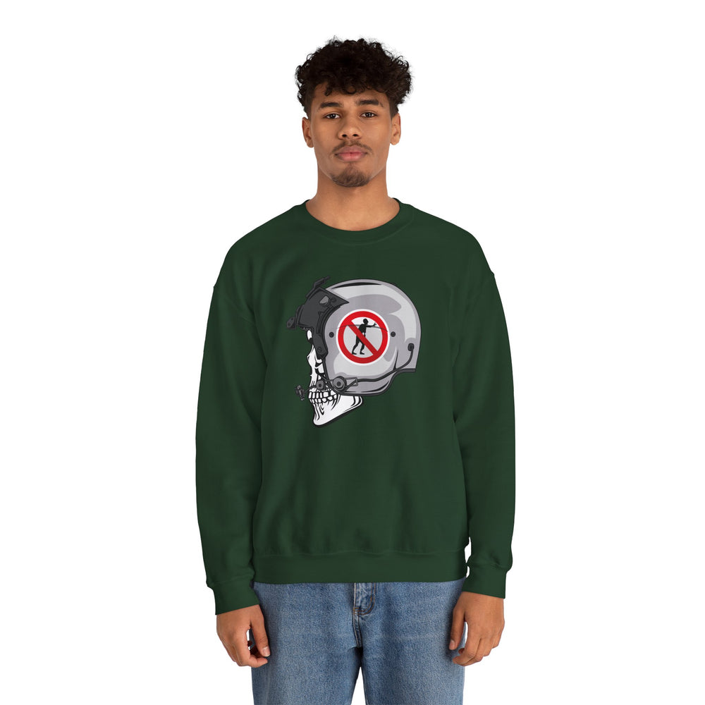 NO ZOMBIE RIDES SWEATSHIRT