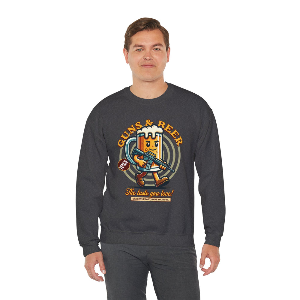 GUNS AND BEER VINTAGE SWEATSHIRT