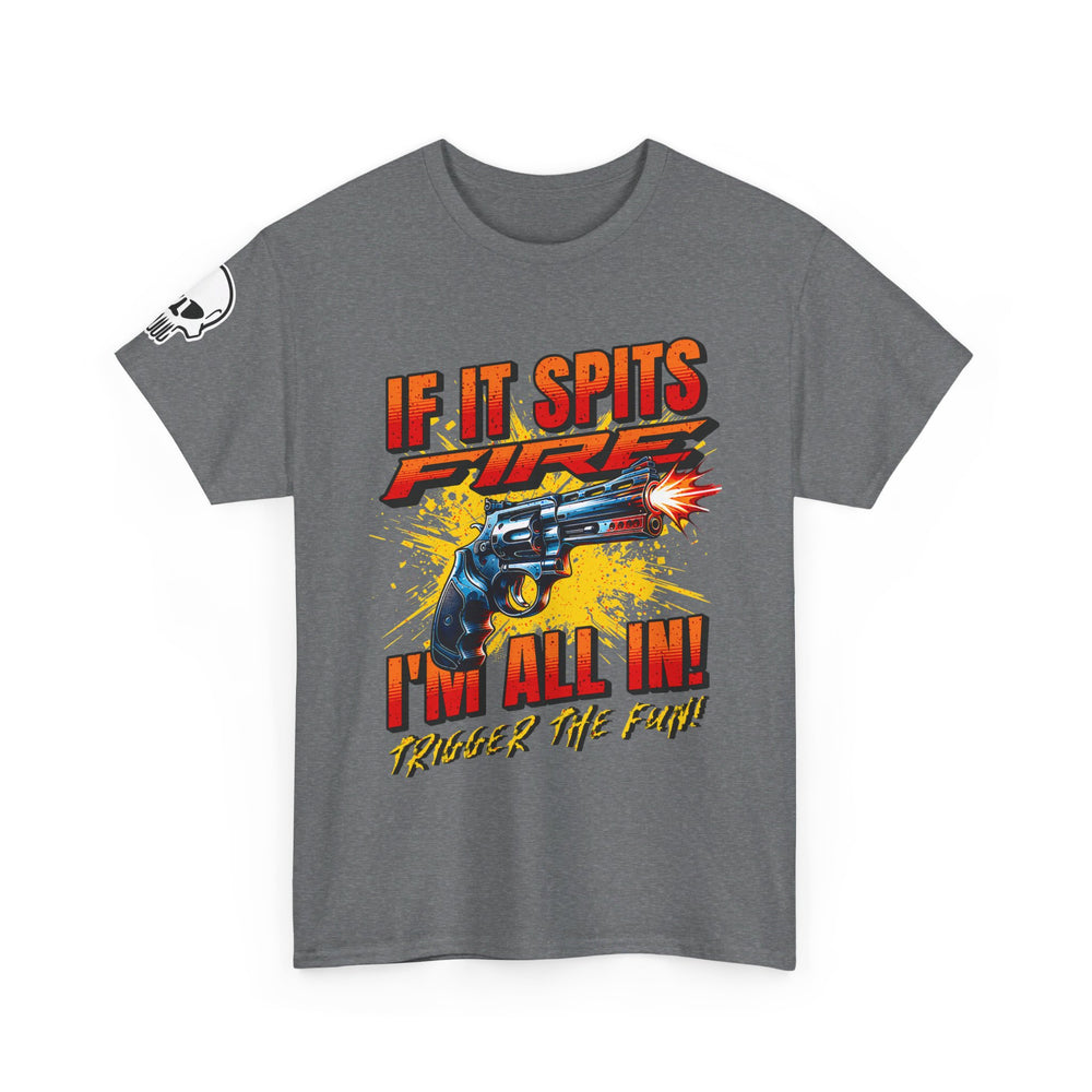 REVOLVER SPITTING FIRE T SHIRT