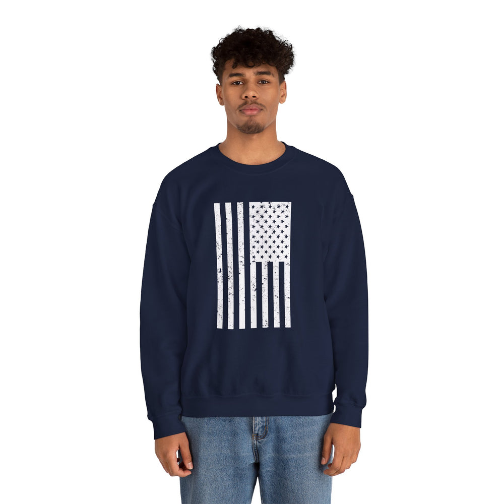 VERTICAL USA GRUNGE FLAG SWEATSHIRT