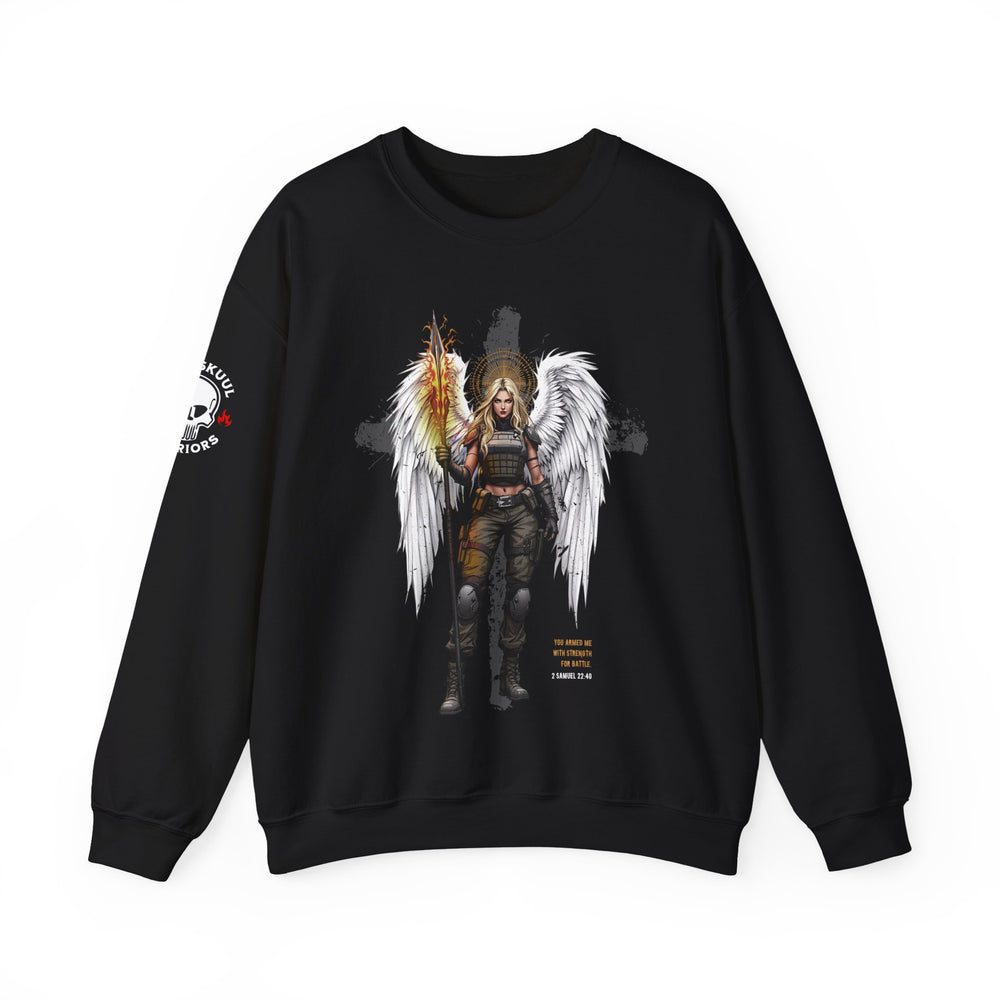 FEMALE ARCHANGEL 2 SAMUEL 22:40 SWEATSHIRT