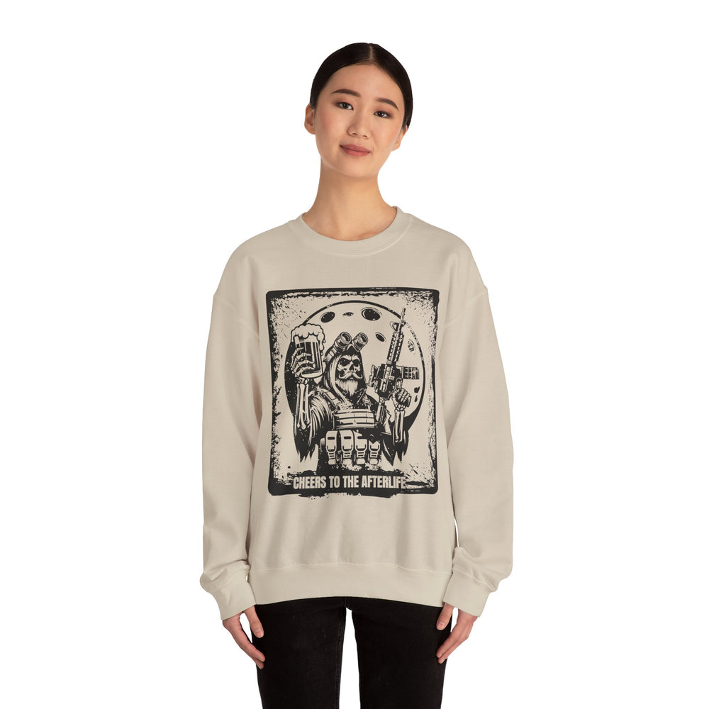 CHEERS TO THE AFTERLIFE GRUNGE SWEATSHIRT