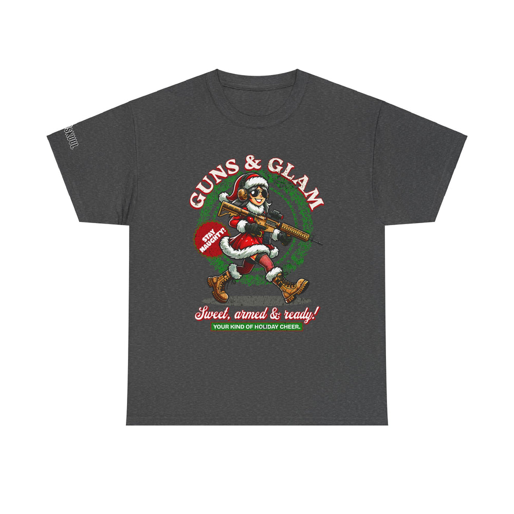 GUNS AND GLAM XMAS T SHIRT