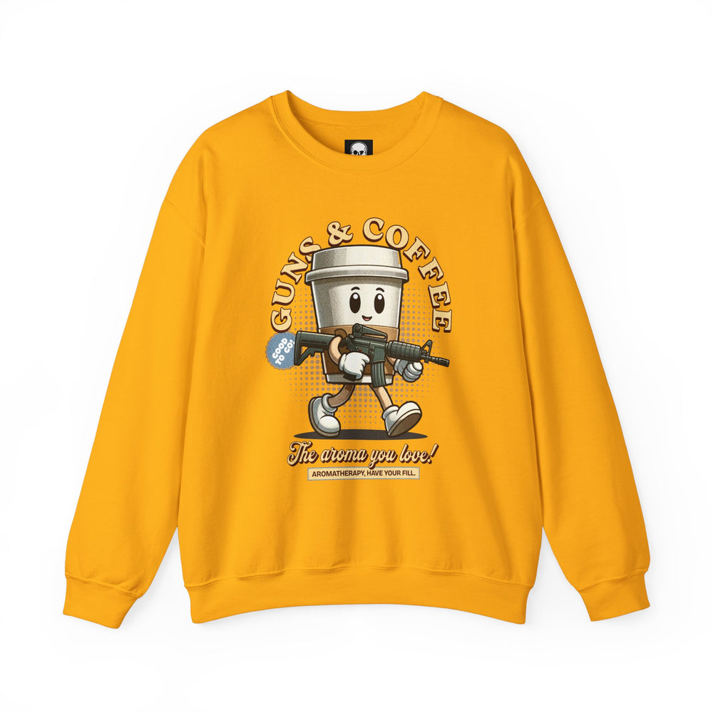 GUNS AND COFFEE VINTAGE SWEATSHIRT