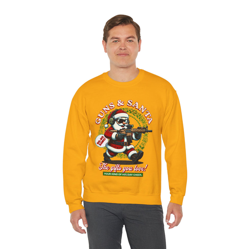 GUNS AND SANTA SWEATSHIRT