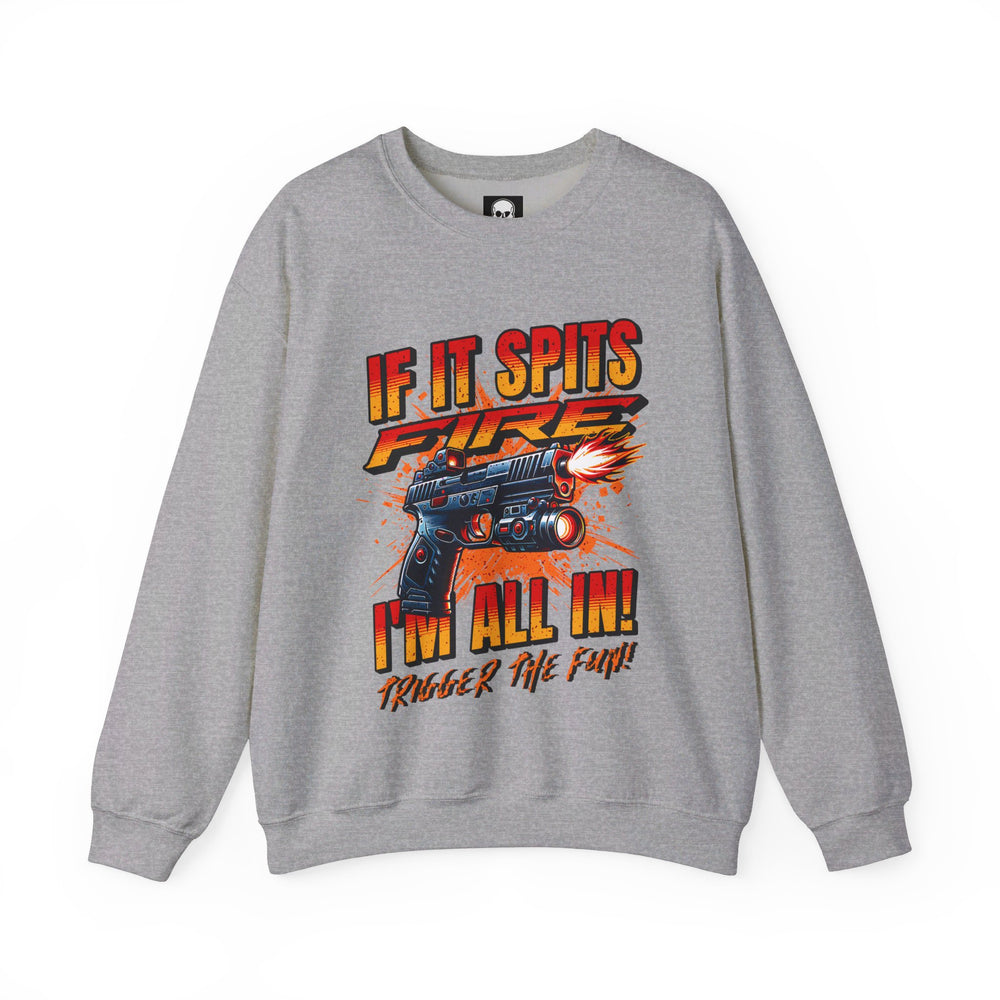 TACTICAL GUN SPITTING SWEATSHIRT