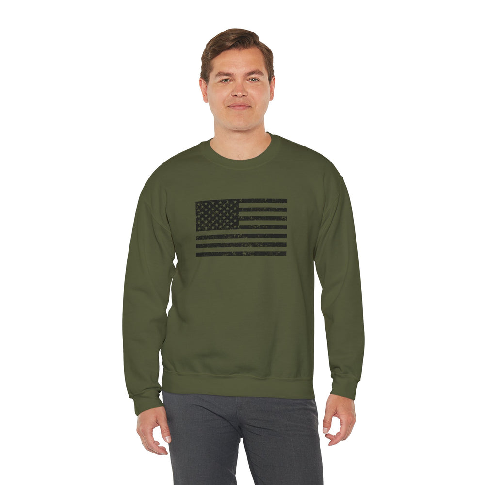 USA GRUNGE FLAG SWEATSHIRT