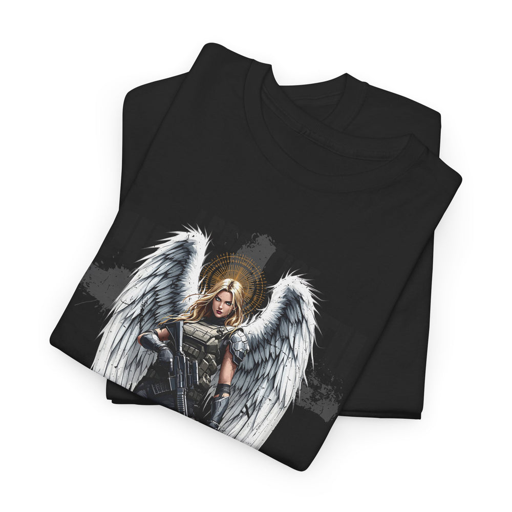 FEMALE ARCHANGEL PSALM 23:4 T SHIRT