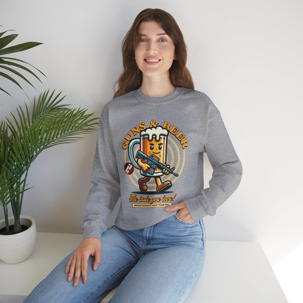 GUNS AND BEER VINTAGE SWEATSHIRT