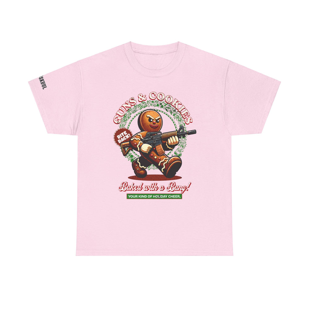 GUNS AND COOKIES XMAS T SHIRT