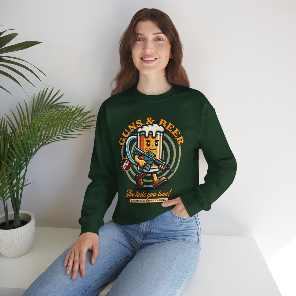 GUNS AND BEER VINTAGE SWEATSHIRT