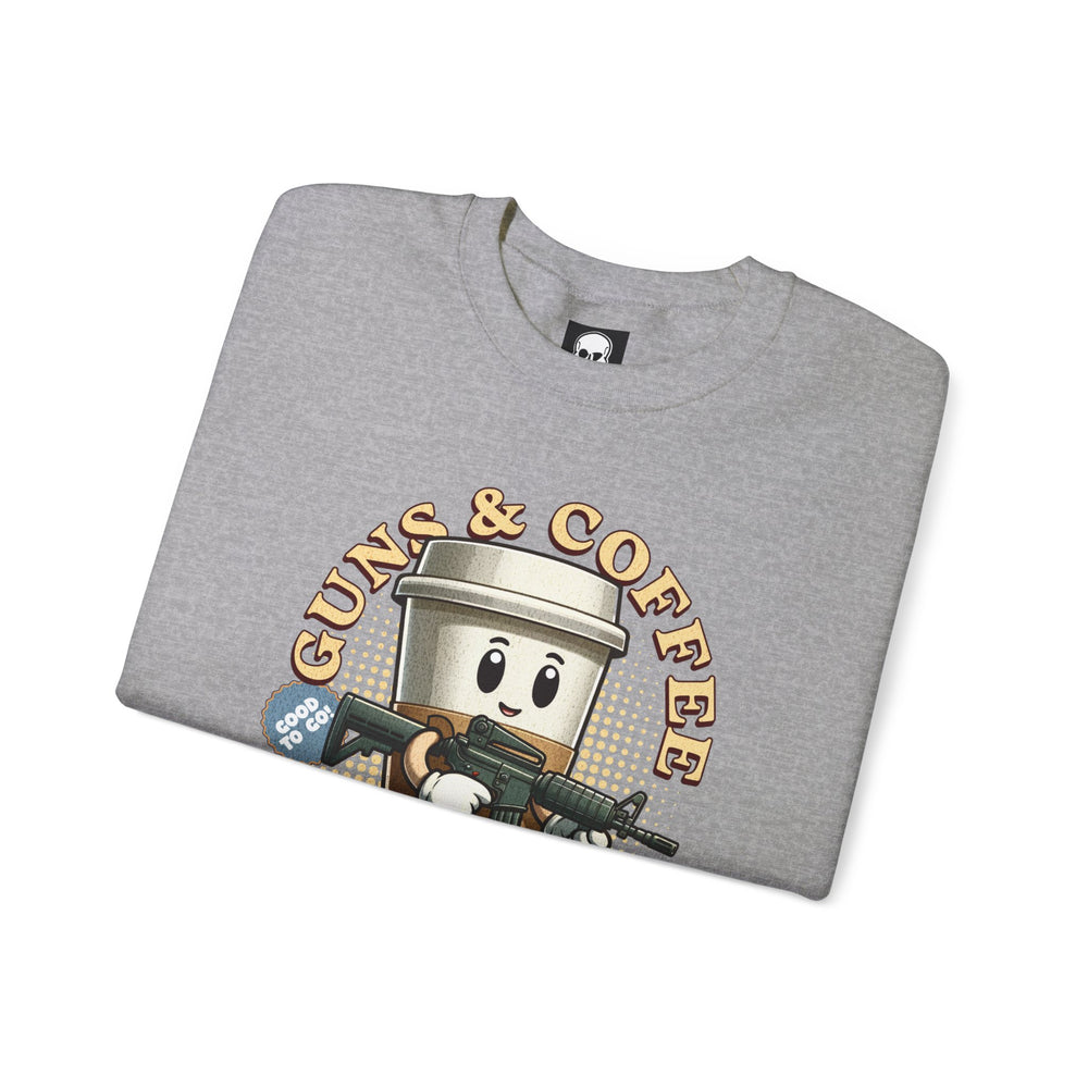 GUNS AND COFFEE VINTAGE SWEATSHIRT