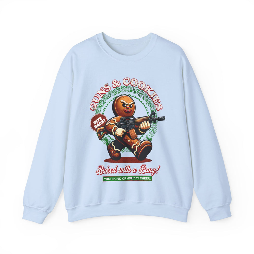 GUNS AND COOKIES XMAS SWEATSHIRT