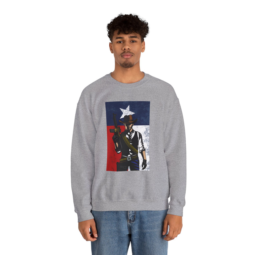 COWBOY TEXAS FLAG SWEATSHIRT