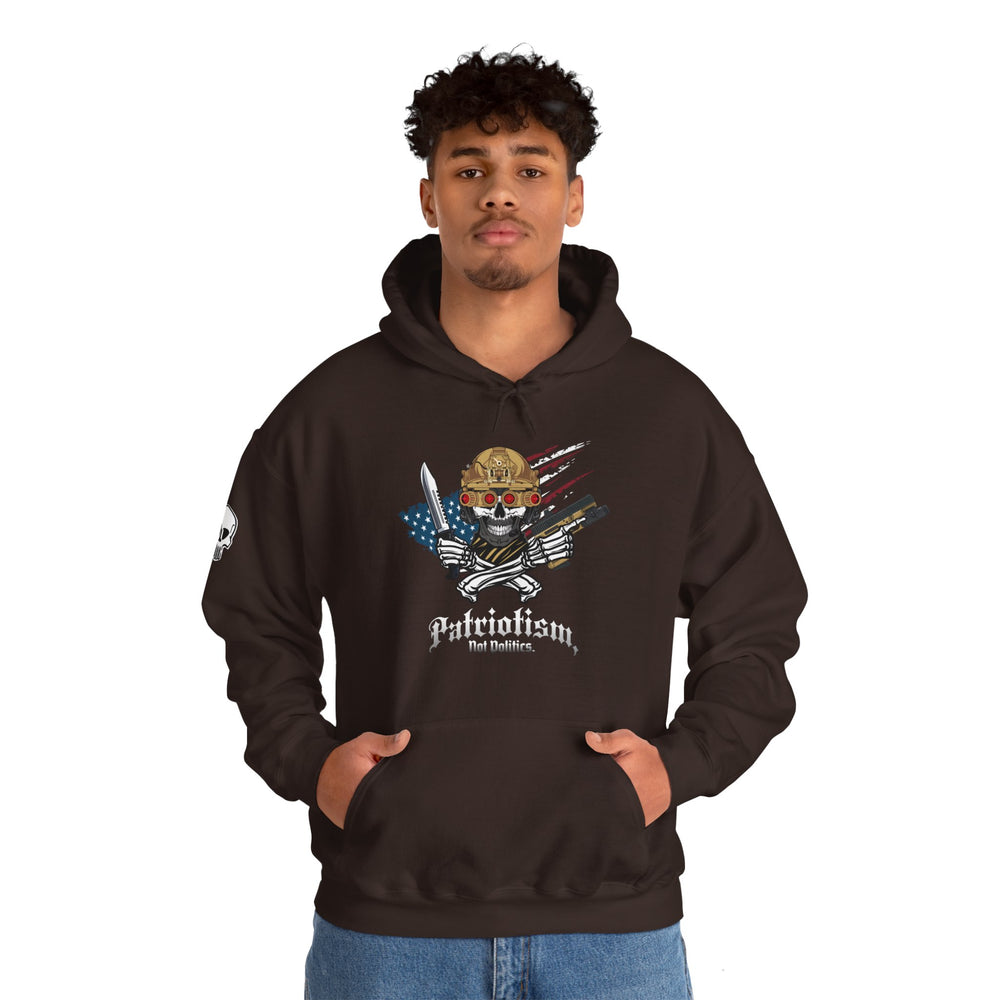 PATRIOTISM NOT POLITICS HOODIE