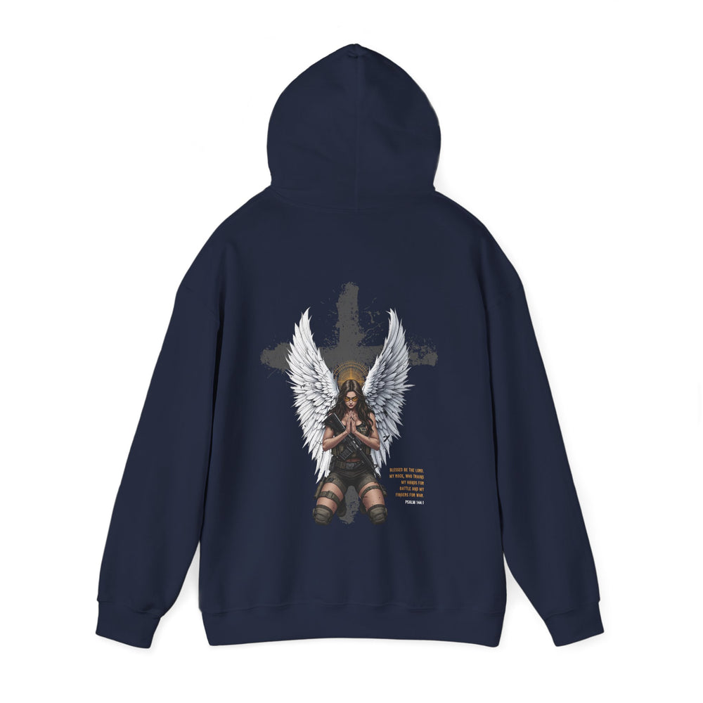 FEMALE ARCHANGEL PSALM 144:1 HOODIE