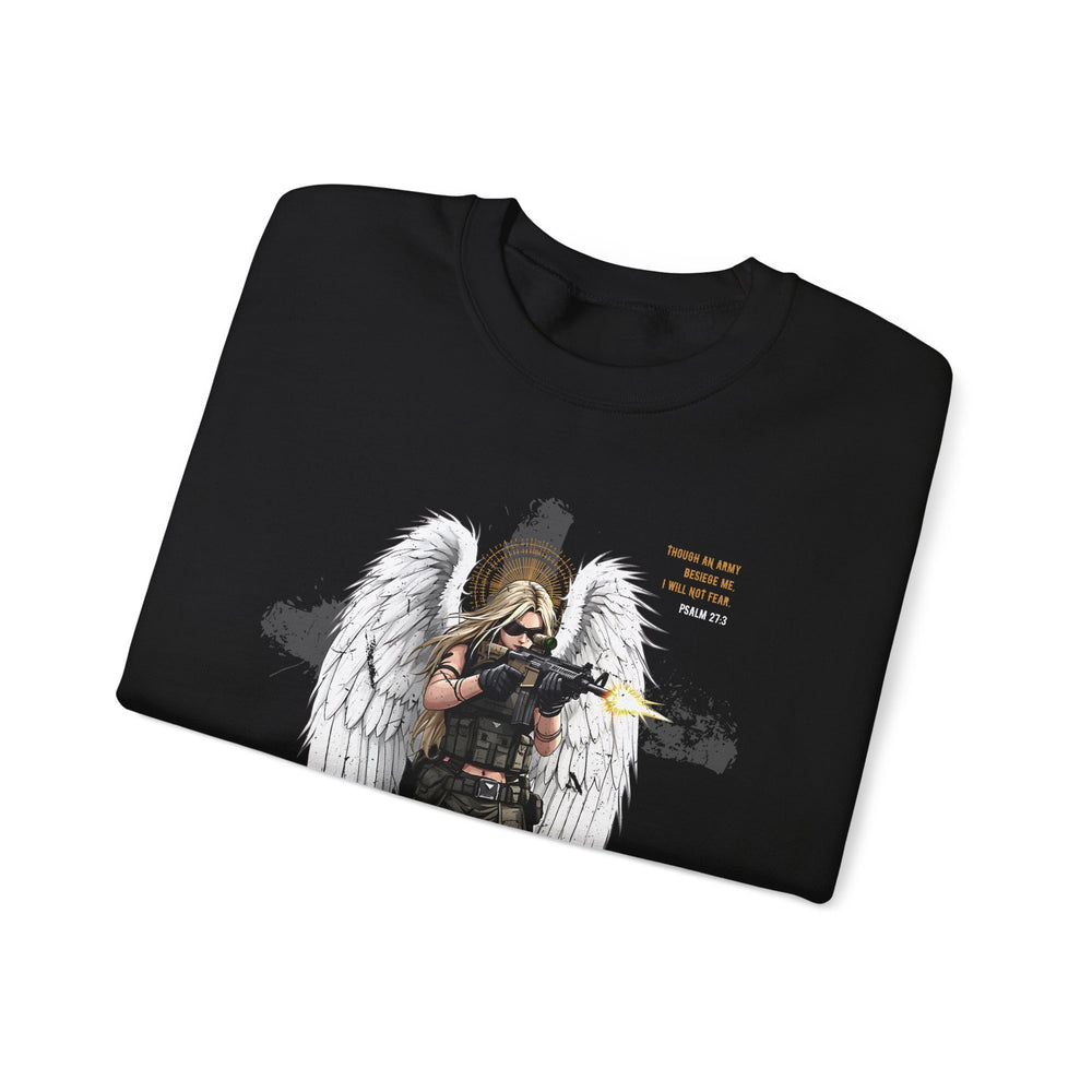 FEMALE ARCHANGEL PSALM 27:3 SWEATSHIRT
