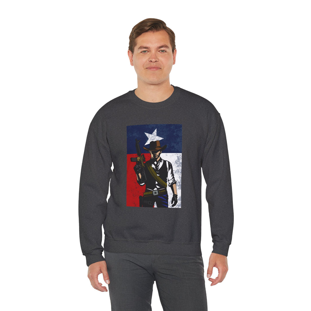 COWBOY TEXAS FLAG SWEATSHIRT