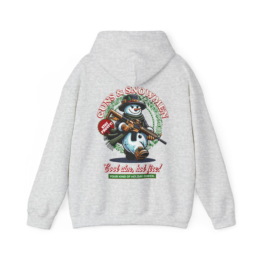 GUNS AND SNOWMEN XMAS HOODIE